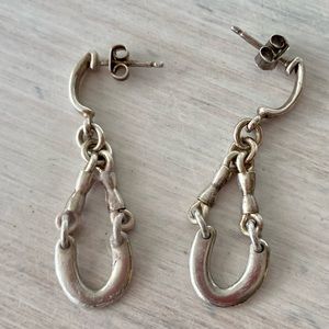 Beautiful Silver Drop Chain Earrings.